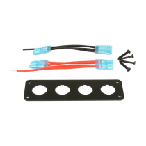 Panel Svart till 4 switchar QSP Products